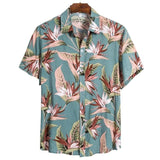 Beach New Shirt 2020 hawaiian shirt Men's Summer Holiday Fashion Print Short Sleeve Button Hawaiian Shirt Men's beach shirt
