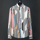 DUYOU Brand Men 100% Cotton Shirt Men Long Sleeve Shirt Mens Slim Fit Dress Shirt Male Magic style Printed Casual Shirts