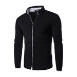 Brand 2017 Fashion Male Shirt Long-Sleeves Tops Knitted Men'S Casual Mens Dress Shirts Slim Men Shirt XG01C122