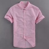 2017 New brand white shirt men summer short sleeve casual men shirt fashion cotton shirts mens business camisa masculina 4XL