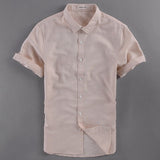2017 New brand white shirt men summer short sleeve casual men shirt fashion cotton shirts mens business camisa masculina 4XL