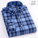 2017 New Arrival Men's Long Sleeve Plaid\Stirped Shirt Mens Dress Shirts Brand Casual Fashion Business Style Shirts 100% Cotton