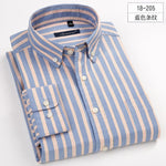 2017 New Arrival Men's Long Sleeve Plaid\Stirped Shirt Mens Dress Shirts Brand Casual Fashion Business Style Shirts 100% Cotton