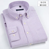 2017 New Arrival Men's Long Sleeve Plaid\Stirped Shirt Mens Dress Shirts Brand Casual Fashion Business Style Shirts 100% Cotton